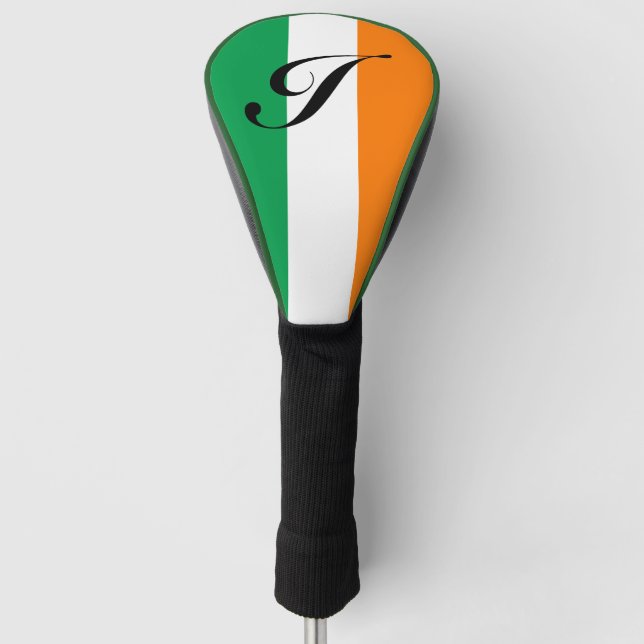Irish flagge Ireland golf driver cover socks Golf Headcover (Vorderseite)