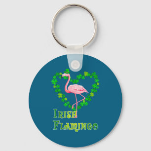 Irish Flamingo Grüner St. Patrick Tag Glücklicher Schlüsselanhänger
