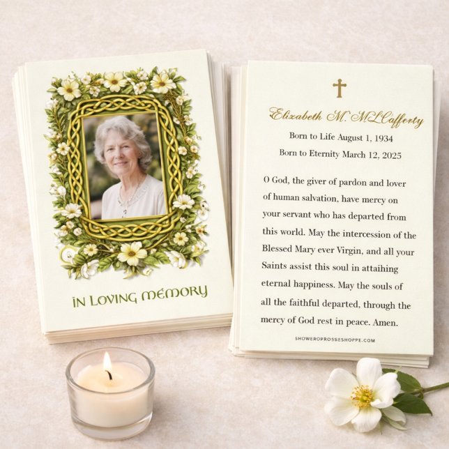 Irish Floral Celtic Memorial In Loving Memory (Von Creator hochgeladen)