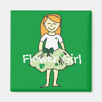 Irish Flower Girl Magnet