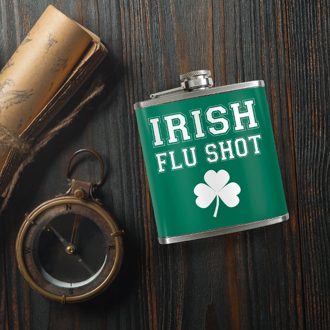 Irish Flu Shot St. Patrick's Day Flachmann (Von Creator hochgeladen)