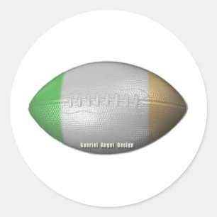 Irish Football Runder Aufkleber