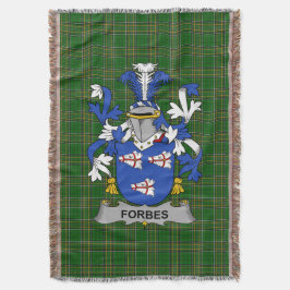 Irish Forbes Coat of Arms Familienwappen Irland Decke