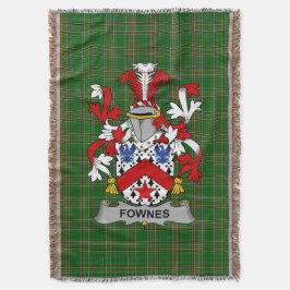 Irish Fownes Coat of Arms Familienwappen Irland Decke