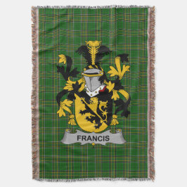 Irish Francis Coat of Arms Familienwappen Irland Decke
