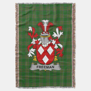 Irish Freeman Coat of Arms Familienwappen Irland Decke