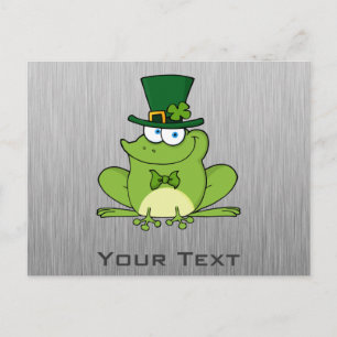 Irish Frog; Metallaussehen Postkarte