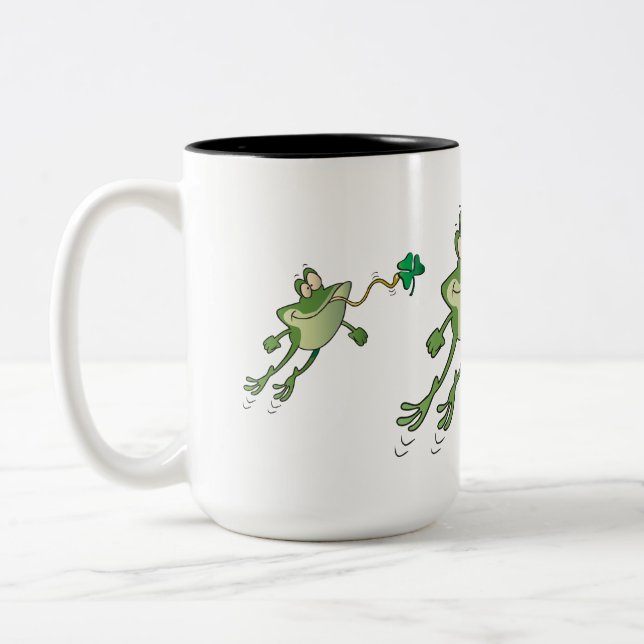 Irish Frog Zweifarbige Tasse (Links)