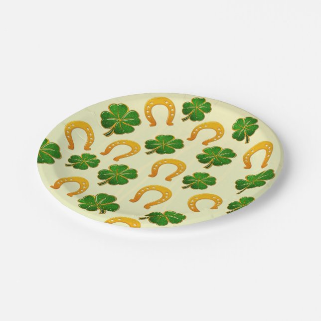 Irish Fun 3D Whimsey Pappteller (Schrägansicht)