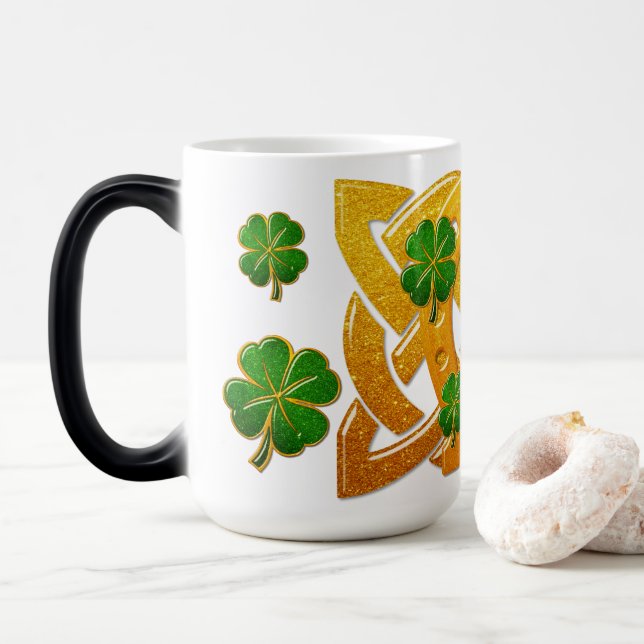 Irish Fun 3D Whimsey Verwandlungstasse (Mit Donut)