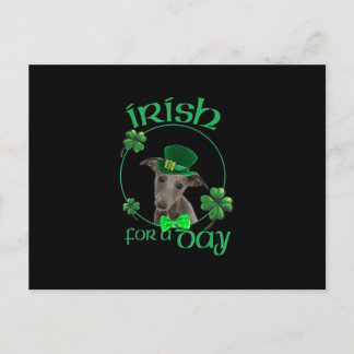 Irish für einen Tag hippet Lucky Hund in Patrick D Postkarte