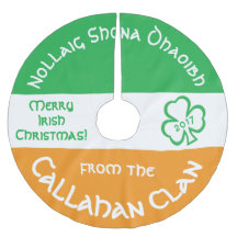 Irish Gaelic Christmas Grußflagge Irland