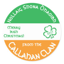 Irish Gaelic Frohe Weihnachten Personalisiert