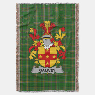 Irish Galwey Coat of Arms Familienwappen Irland Decke