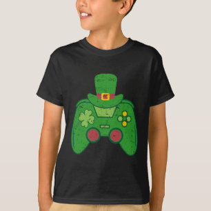 Irish Gamer Boys Videospiel-Controller St. Patrick T-Shirt