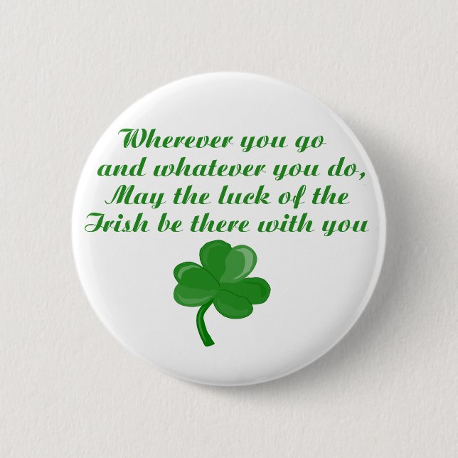 Irish Gedicht Button (Vorderseite)