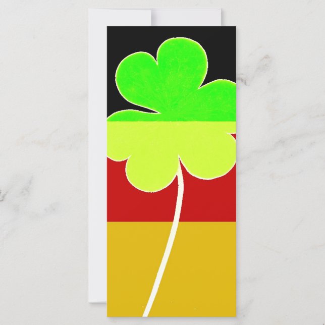 Irish German Flag Kleeblatt Clover St Patrick Fun (Vorderseite)