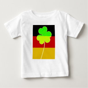 Irish German Flag Kleeblatt Clover St Patrick Fun Baby T-shirt