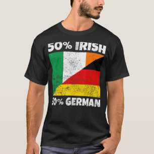 Irish German Flag Kleeblatt St Patricks Day T-Shirt
