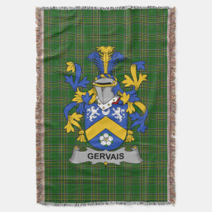 Irish Gervais Coat of Arms Familienwappen Irland Decke
