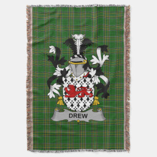Irish Gezeichnet Coat of Arms Familienwappen Irlan Decke