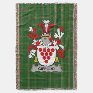 Irish Gifford Coat of Arms Familienwappen Irland Decke