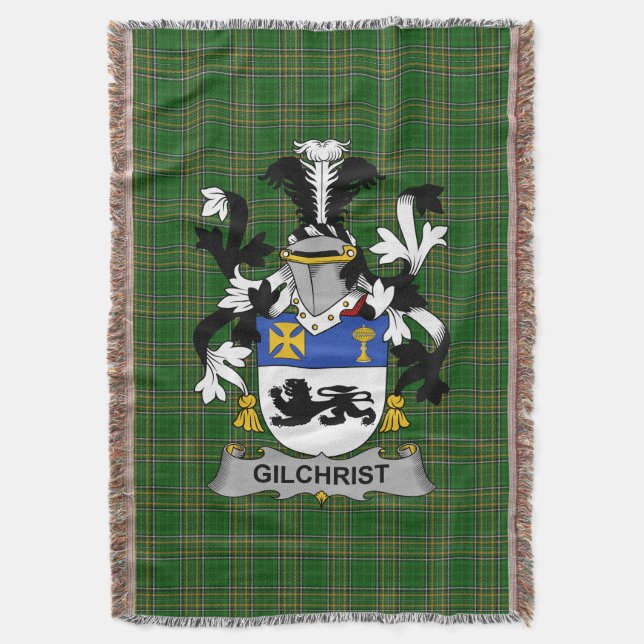 Irish Gilchrist oder McGilchrist Coat of Arms Fami Decke (Vorderseite Vertikal)