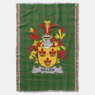 Irish Gillen oder O_Gillen Coat of Arms Family Cre Decke