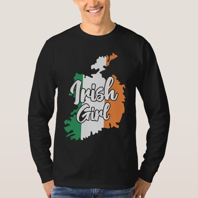 Irish Girl  Cute Ireland T-Shirt (Vorderseite)