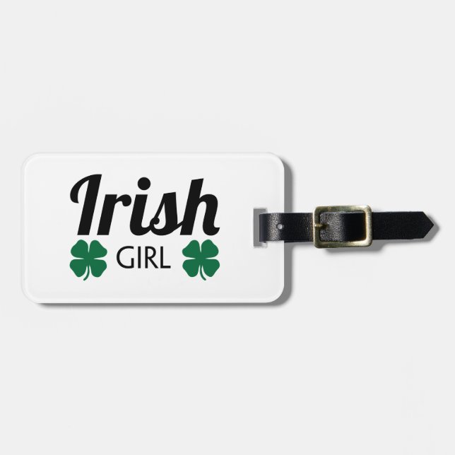 Irish Girl Gepäckanhänger (Vorderseite horizontal)