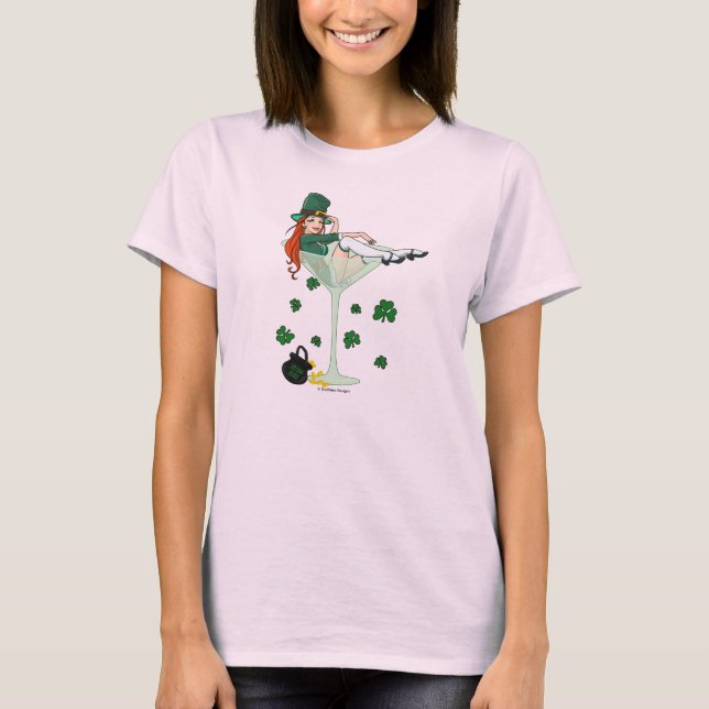 Irish Girl Martini T-Shirt (Vorderseite)