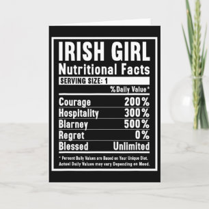 Irish Girl Nährwertangaben Karte