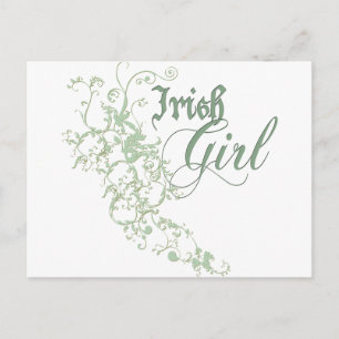 Irish Girl Postkarte
