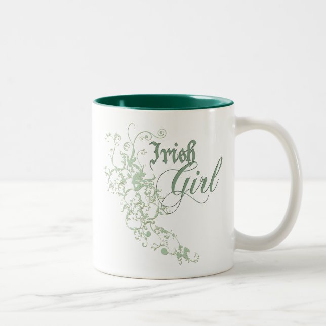 Irish Girl Zweifarbige Tasse (Rechts)