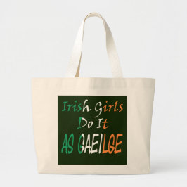 Irish Girls Do it Flag jtcent Jumbo Stoffbeutel