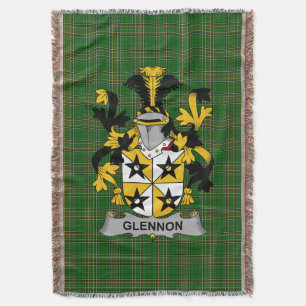 Irish Glennon oder Glenane Coat of Arms Family Cre Decke
