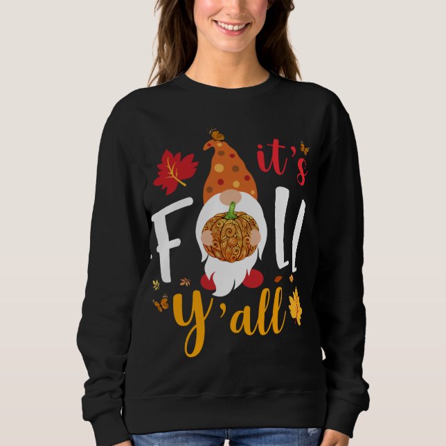 Irish Gnomes Vierblättriges Kleeblatt St Patrick's Sweatshirt (Vorderseite)