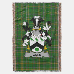 Irish Gold Coat of Arms Familienwappen Irland Decke
