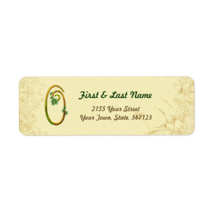 Irish Gold Monogram 0 Label