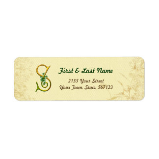 Irish Gold Monogram S Label