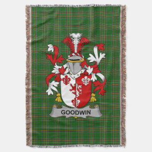 Irish Goodwin Coat of Arms Familienwappen Irland Decke