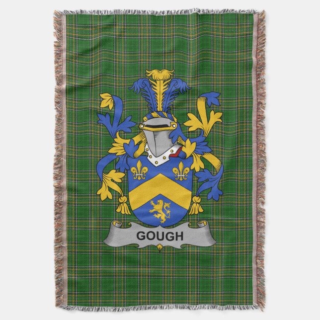 Irish Gough Coat of Arms Familienwappen Irland Decke (Vorderseite Vertikal)