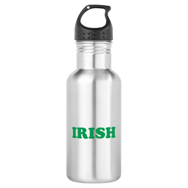 Irish Green Briefe Edelstahlflasche (Vorderseite)