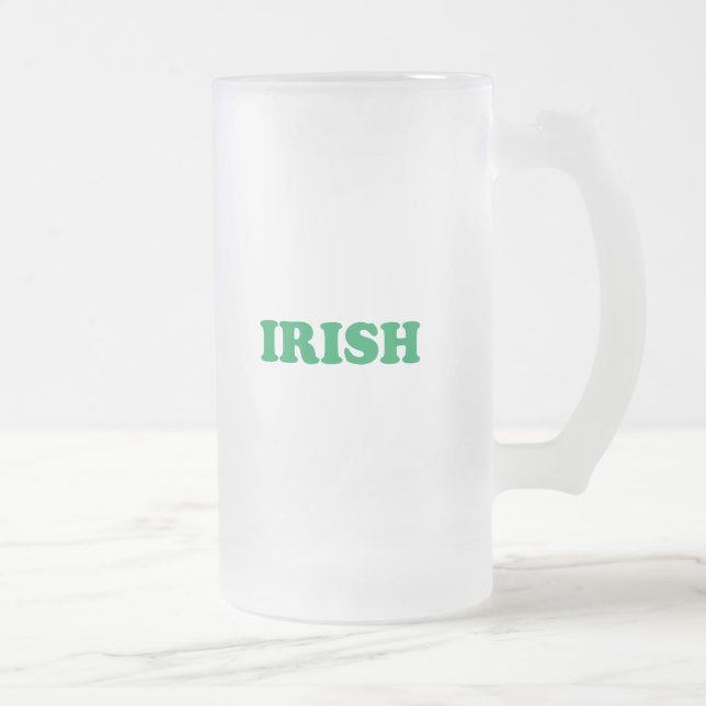 Irish Green Briefe Mattglas Bierglas (Rechts)