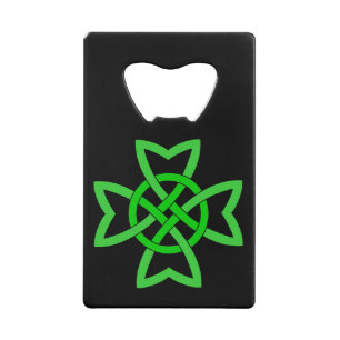 Irish Green Celtic Knot Kreditkarten Flaschenöffner