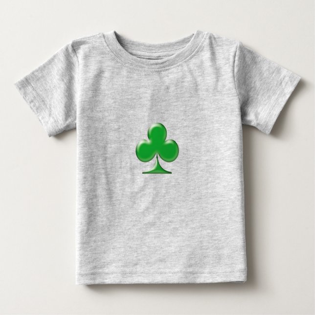 Irish Green Clover Kleeblatt Baby T-shirt (Vorderseite)