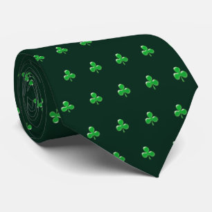 Irish Green Clover Kleeblatt Krawatte