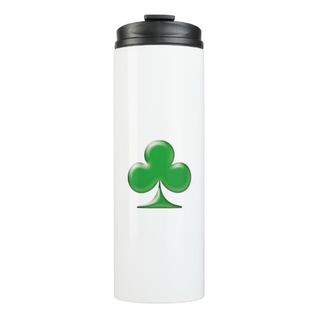 Irish Green Clover Kleeblatt Thermosbecher (Vorderseite)