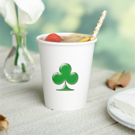 Irish Green Clover Symbol des Saint Patrick's Day Pappbecher