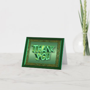 Irish Green Danke Card